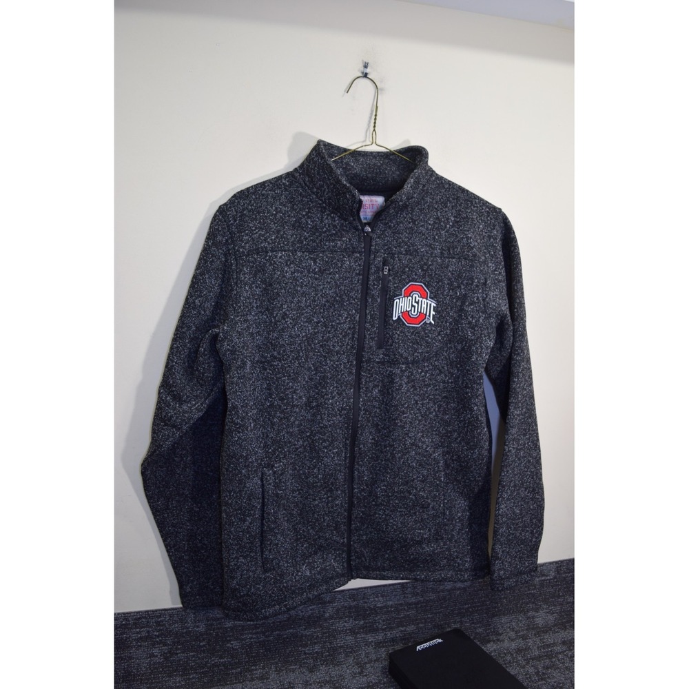 OHIO STATE Full Zip Jacket MENS M Heathered Black